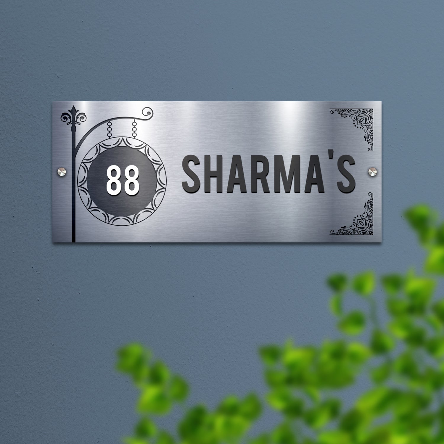 Timeless Silver Name Plate