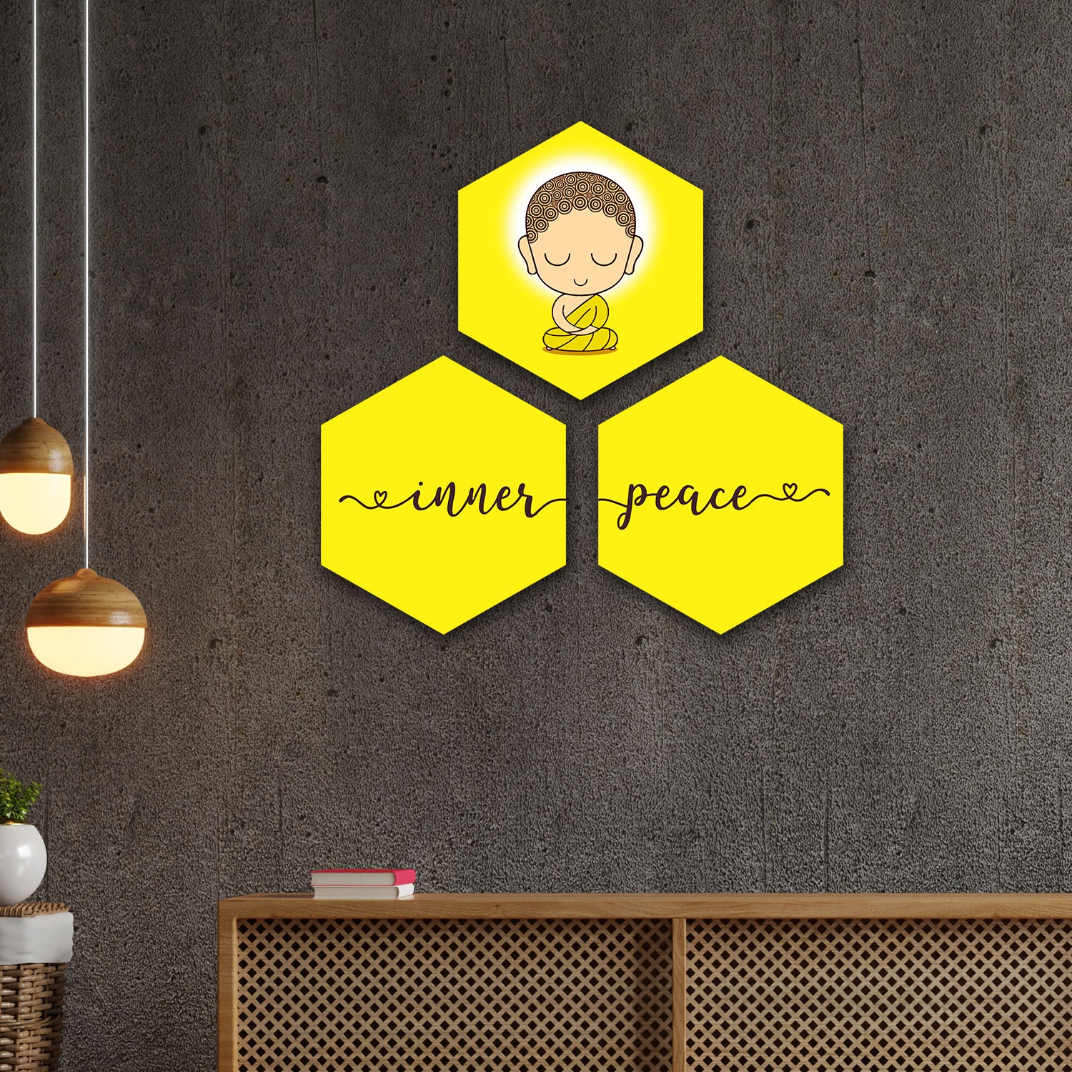 Wall Art set of 3 - Inner Peace