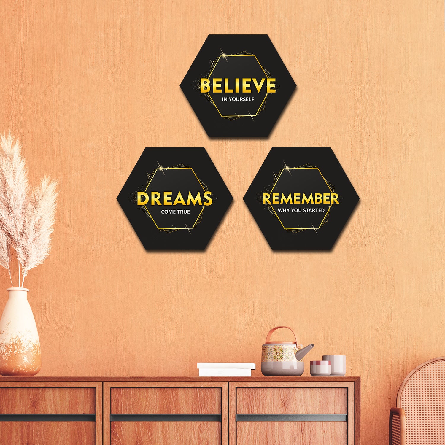 Wall Art set of 3 - Believe in Yourself