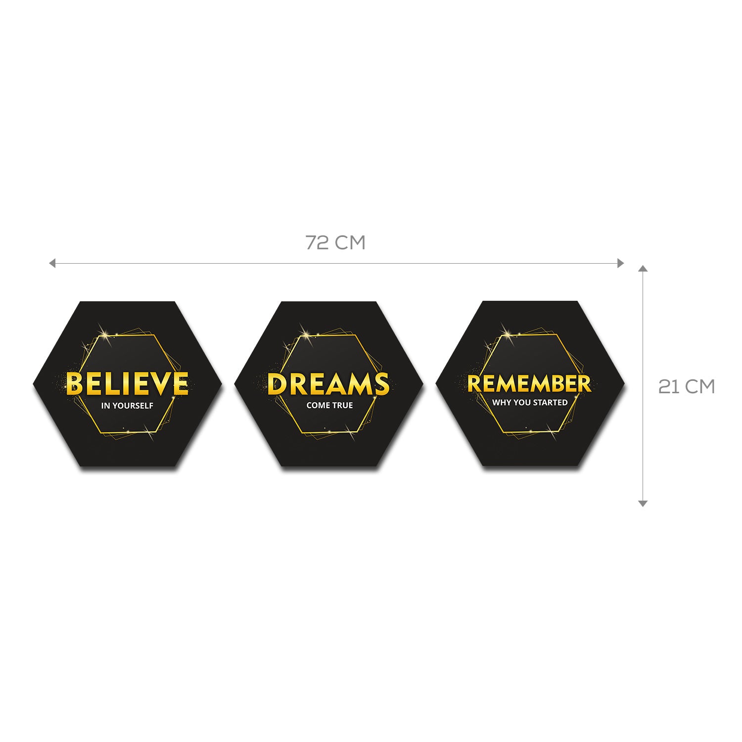 Wall Art set of 3 - Believe in Yourself