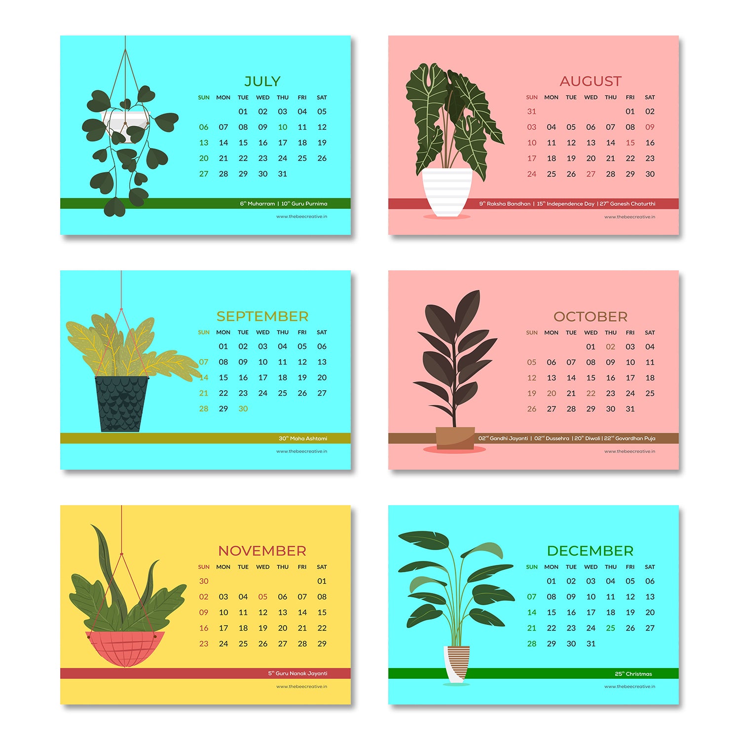 Nature & Beauty - MDF Base 2025 Calendar