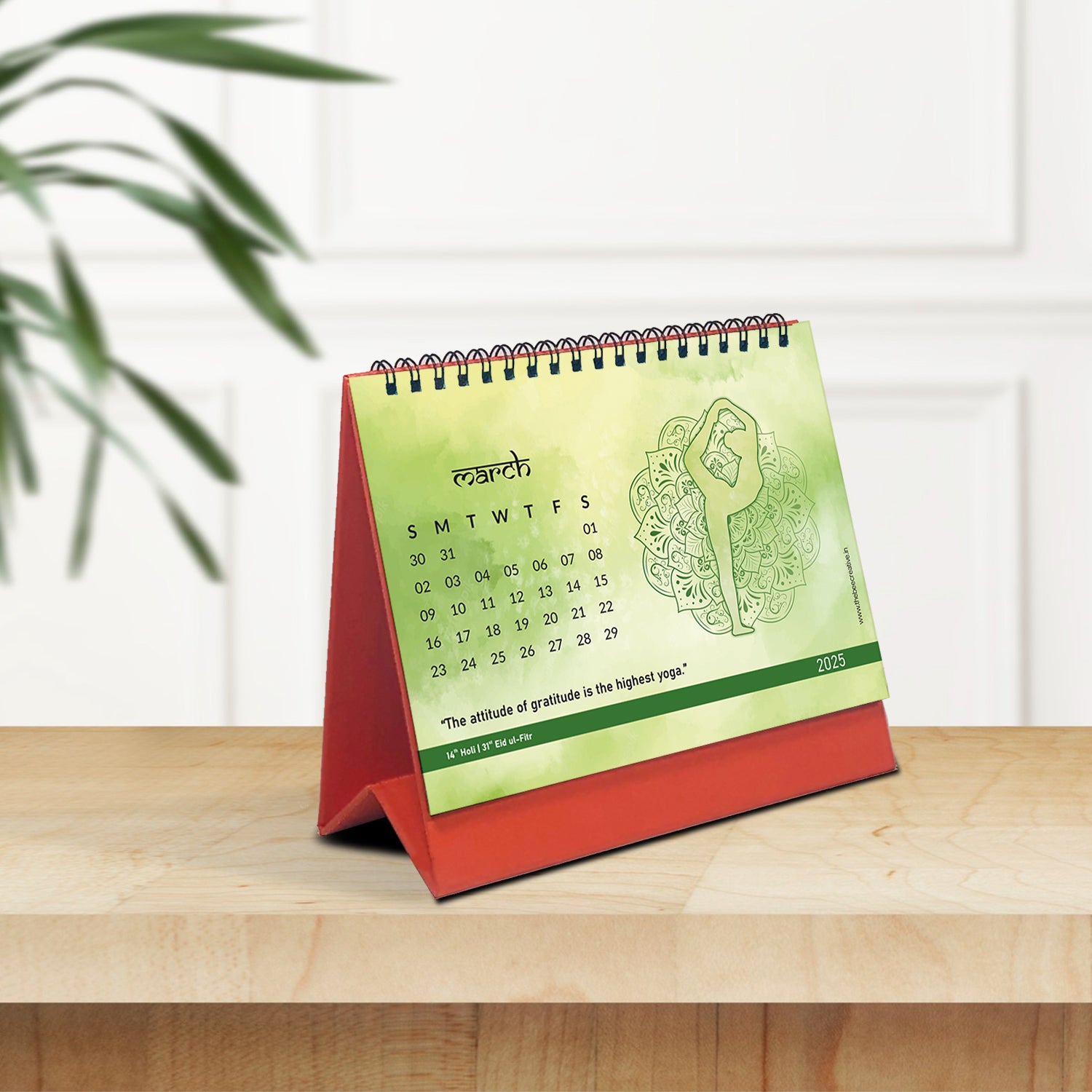 Yoga Mantra - MDF Base 2025 Calendar