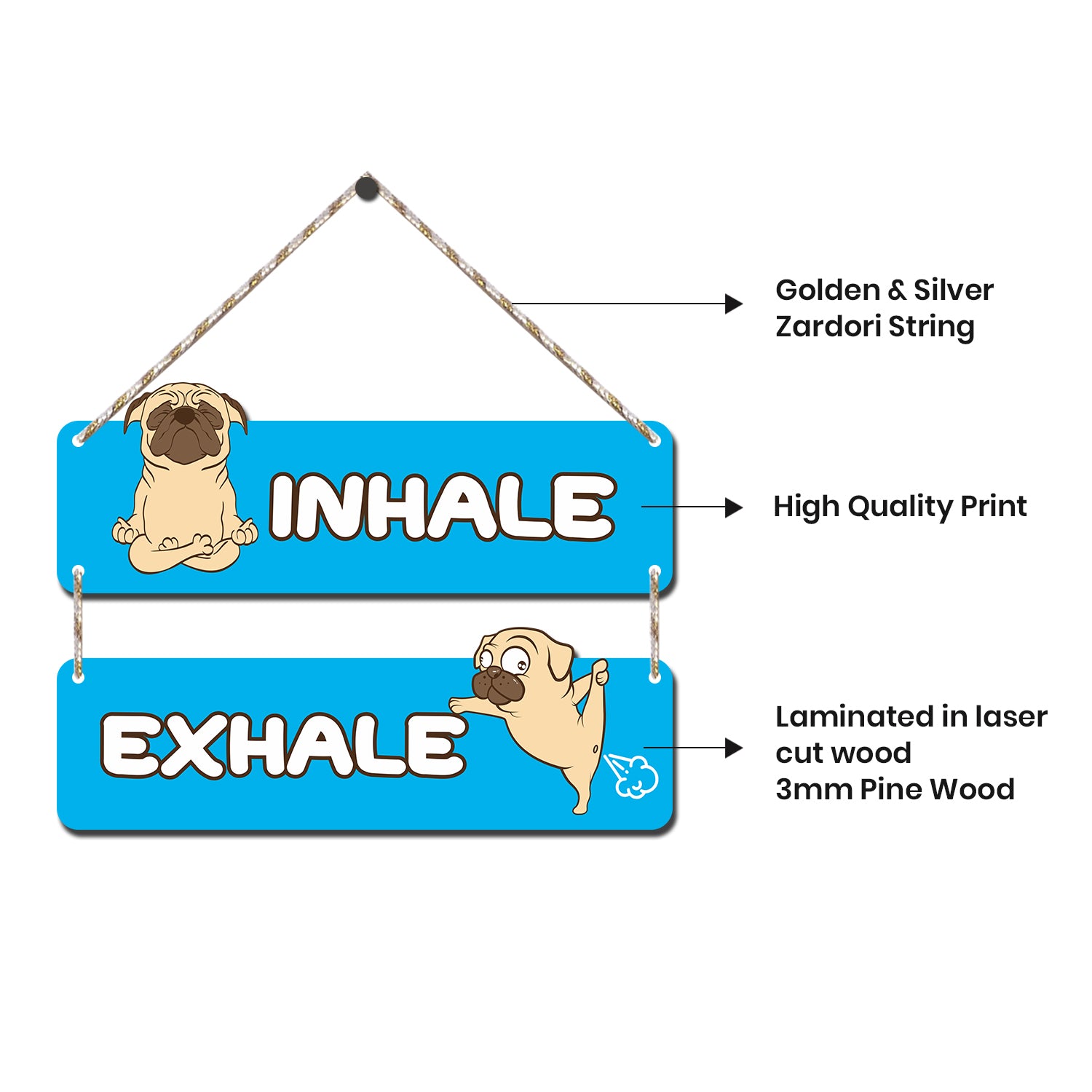 Decorative Wall Hanging (Inhale Exhale)