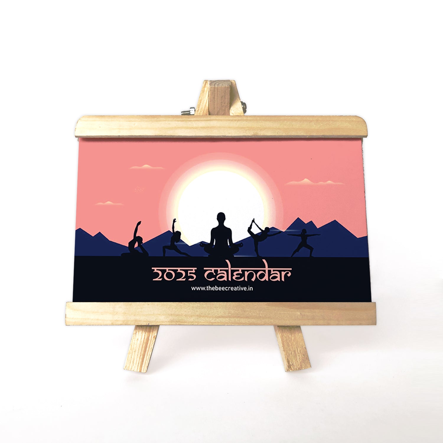 Yoga Mantra - Wooden Base 2025 Calendar