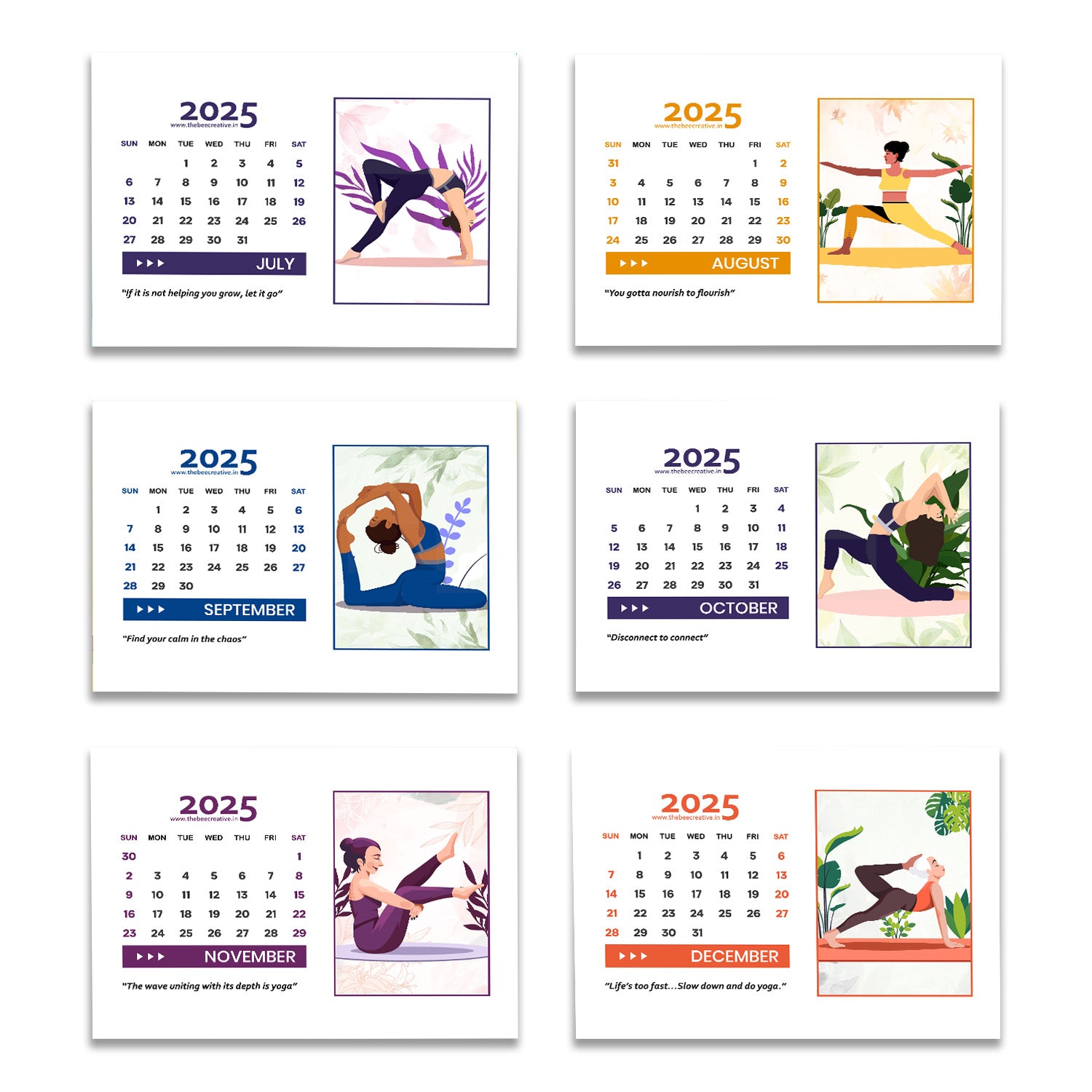 Yoga in Life - MDF Base 2025 Calendar