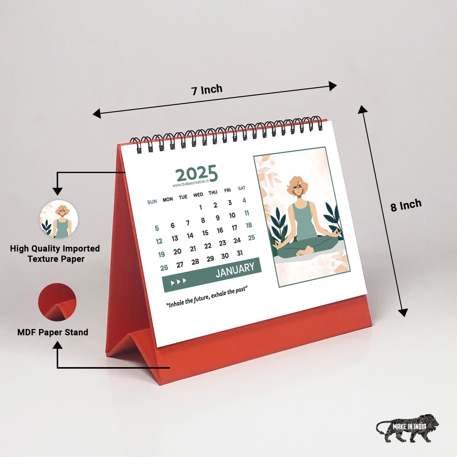 Yoga in Life - MDF Base 2025 Calendar