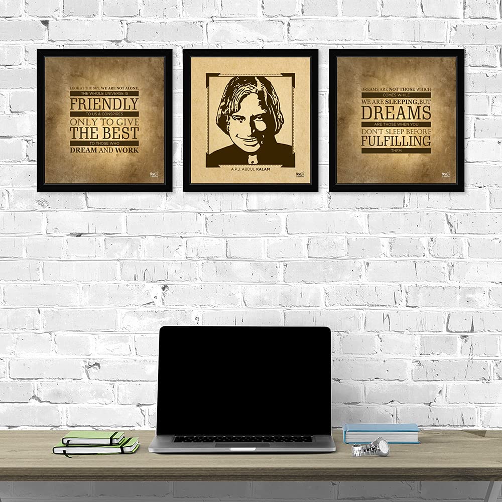 Wall Art Frames set of 3 - APJ Abdul Kalam