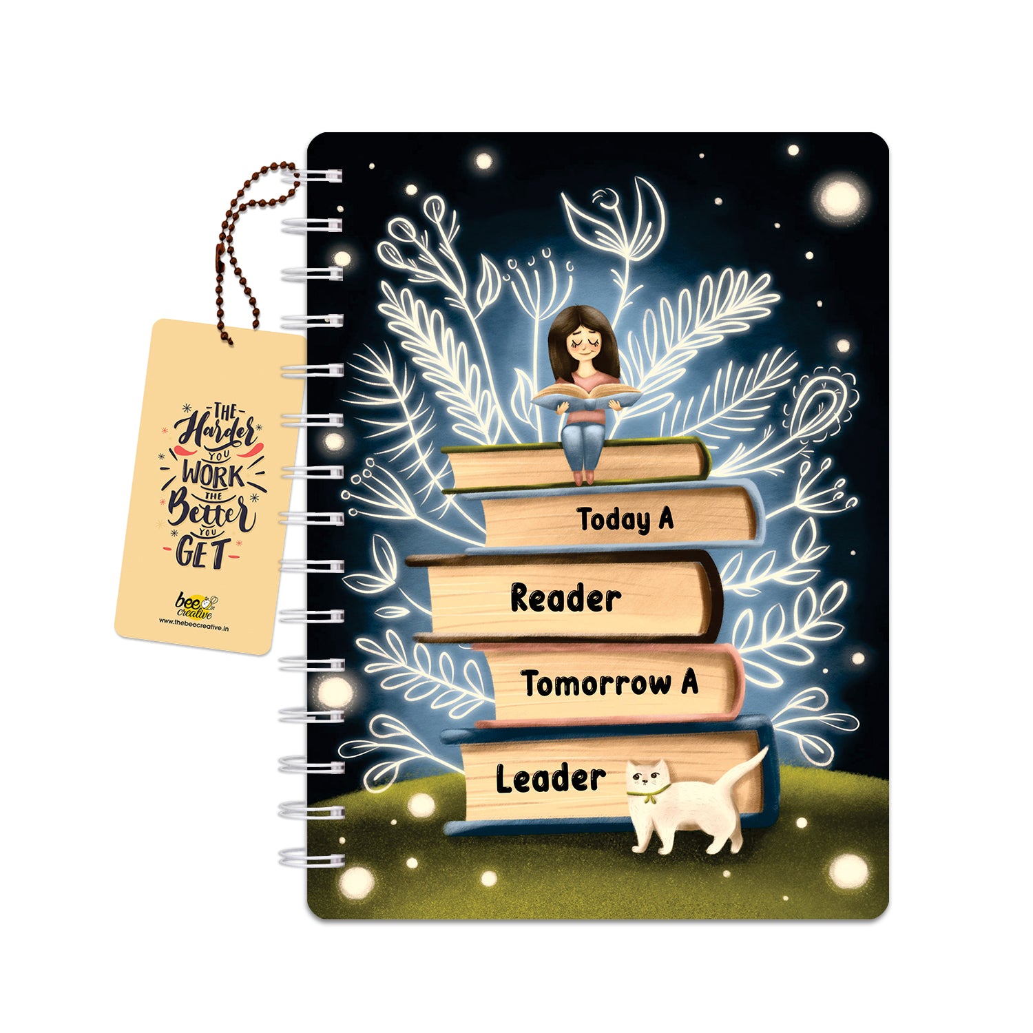 Bee Creative Daily Planner I A5 - Today a Reader, Tomorrow a Leader