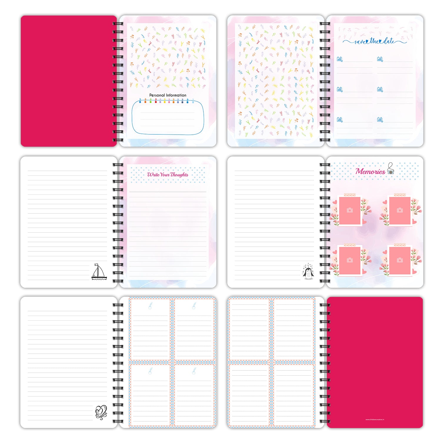 Bee Creative Daily Planner I A5 - Smile Please