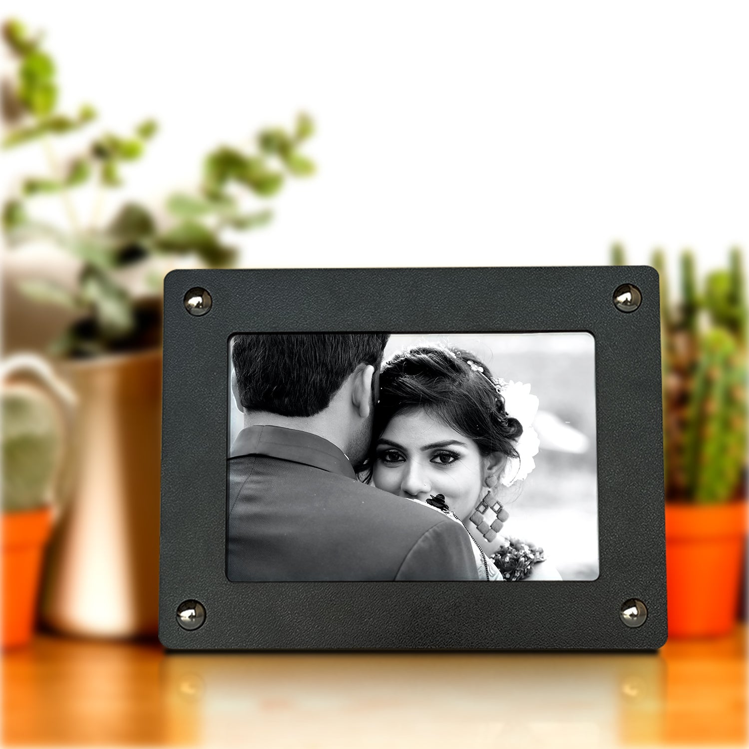 Wooden Desk Photo Frame - Black