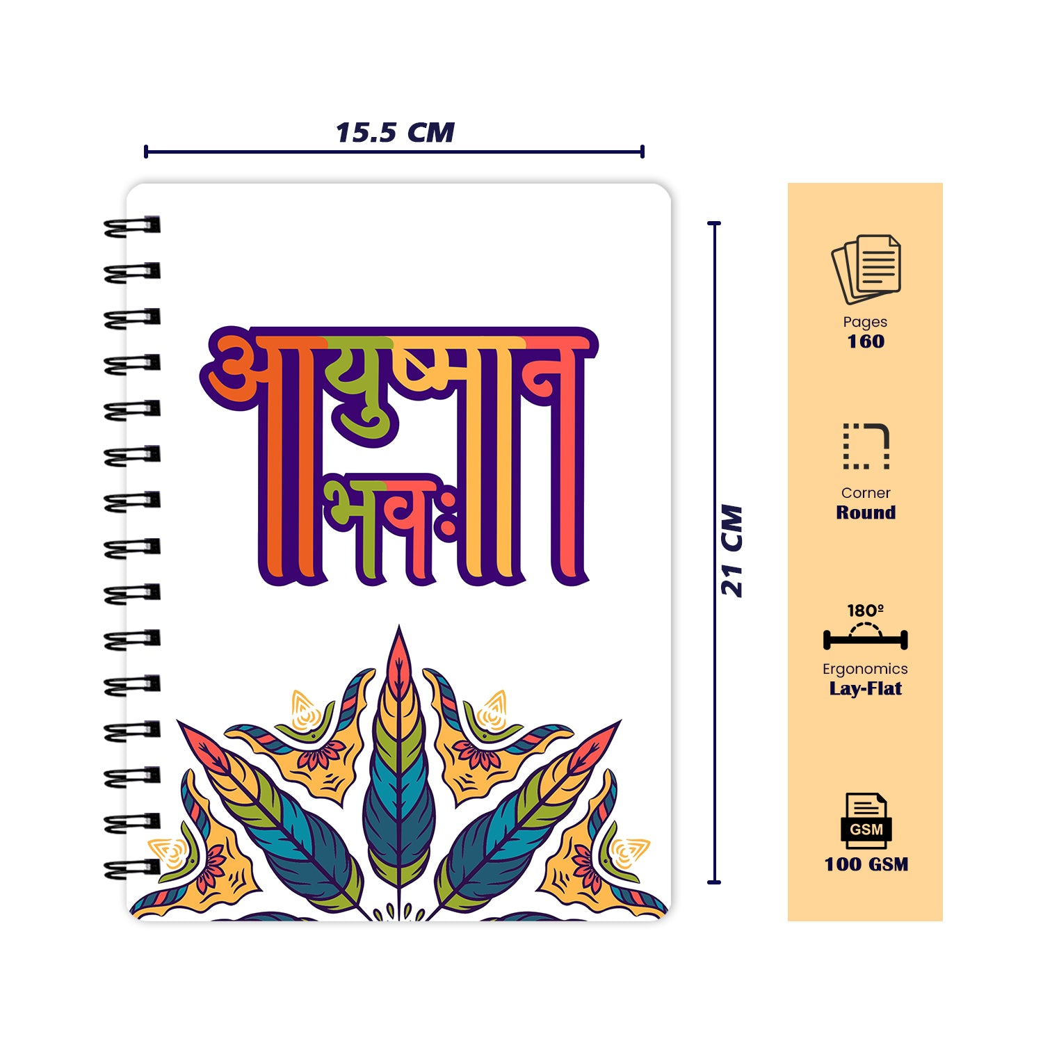 Bee Creative Daily Planner I A5 - Ayushman Bhava