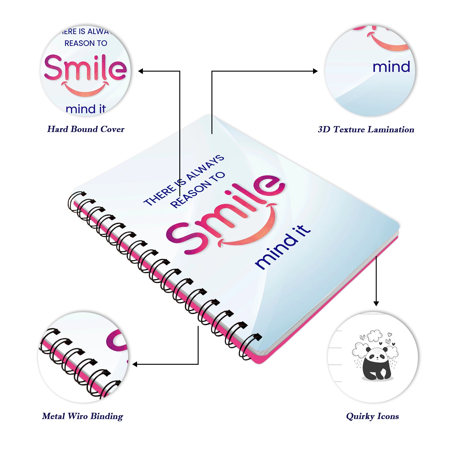 Bee Creative Daily Planner I A5 - Smile