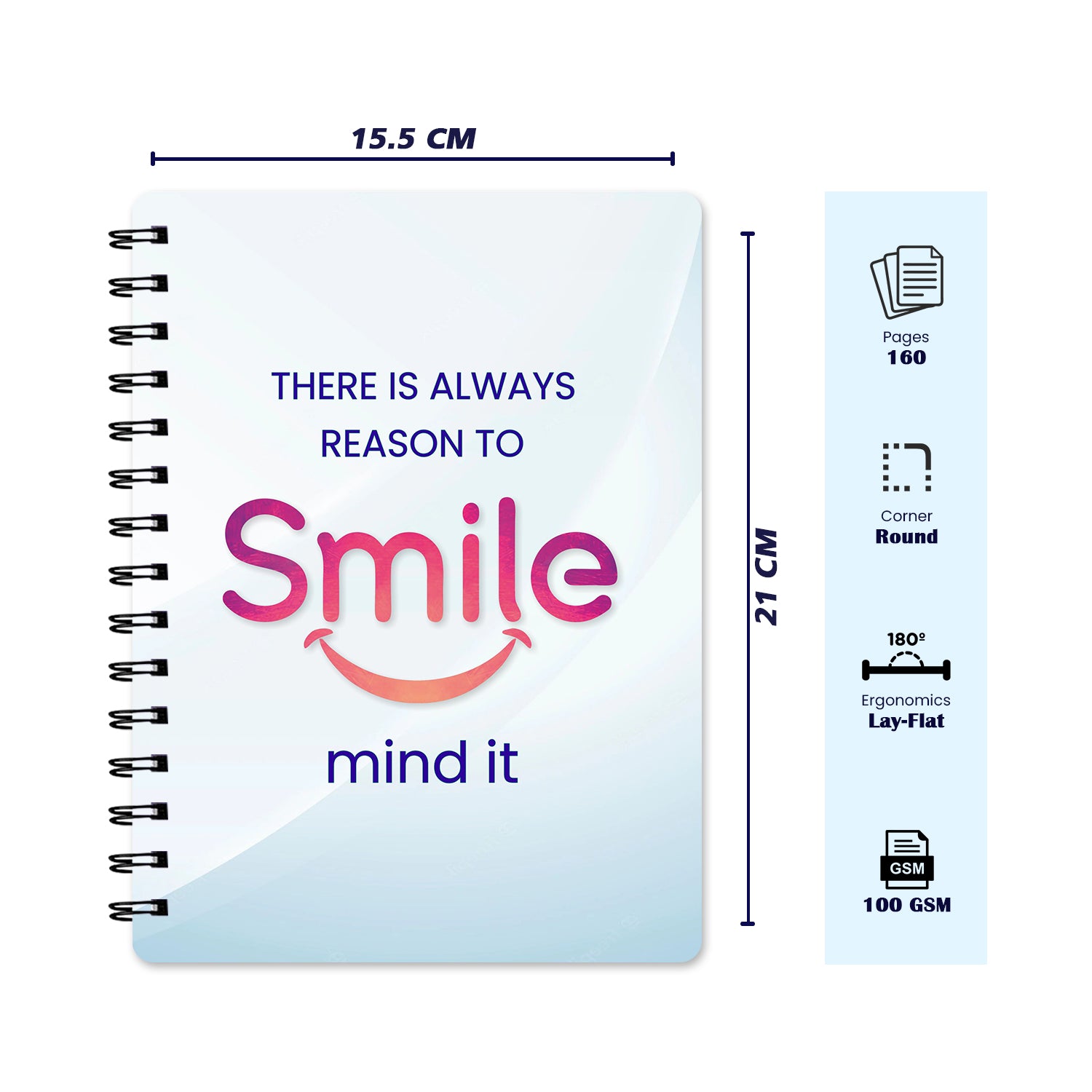 Bee Creative Daily Planner I A5 - Smile