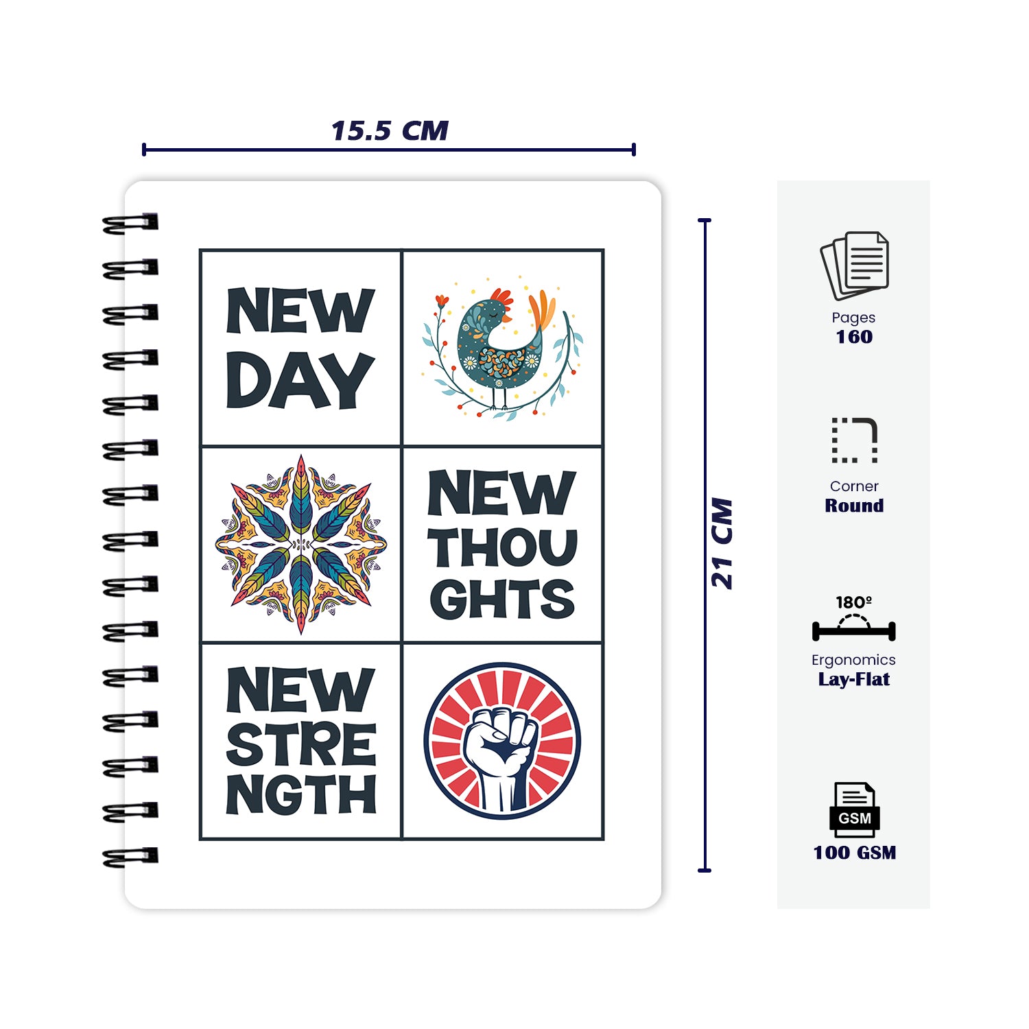 Bee Creative Daily Planner I A5 - New Day